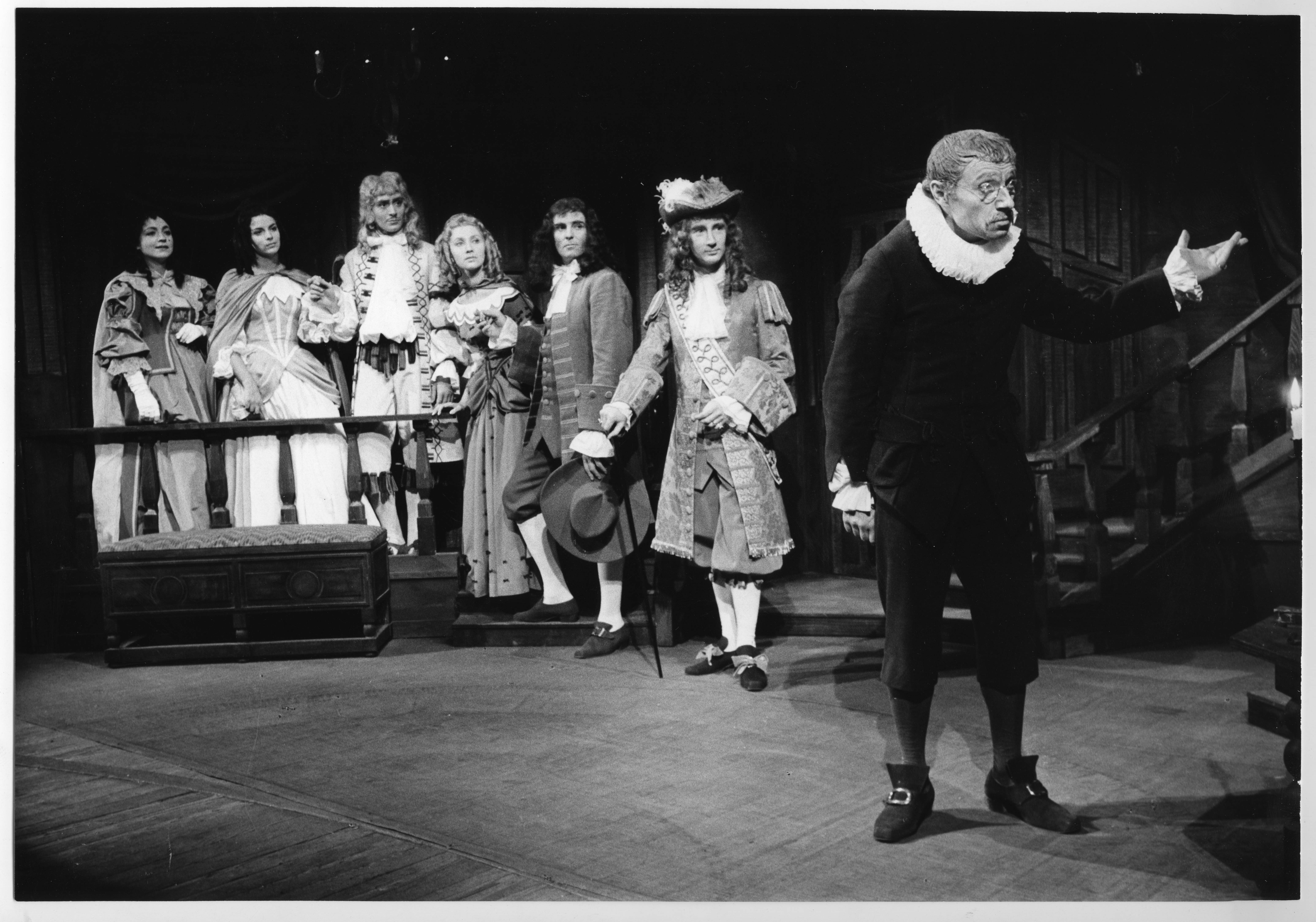 André Pomarat dans L'avare de Molière - Mise en scène René Jauneau - 1963-1964