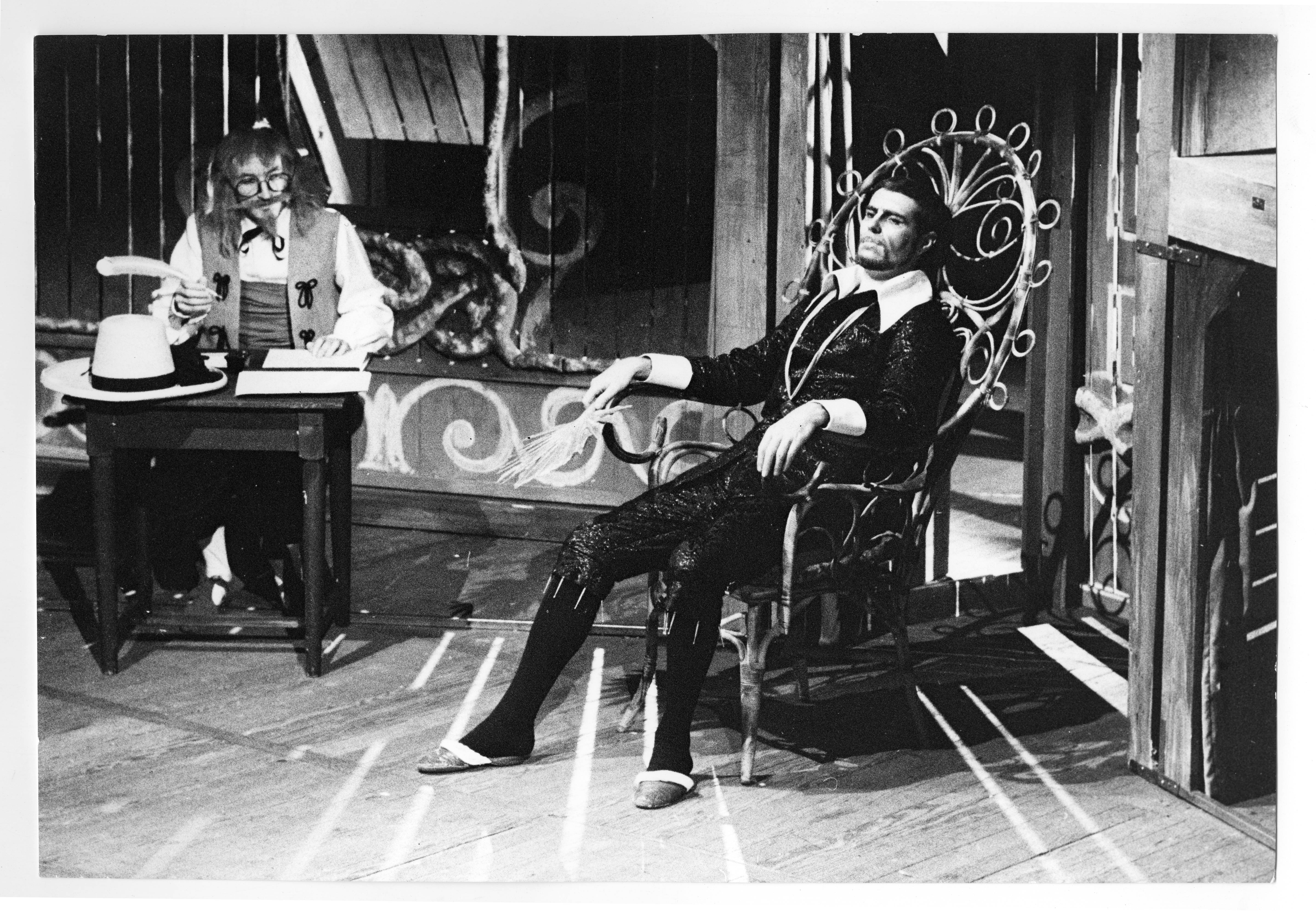Alain Mergnat et Jacques Born dans Le soulier de satin de Paul Claudel - Mise en scène Hubert Gignoux - 1965-1966