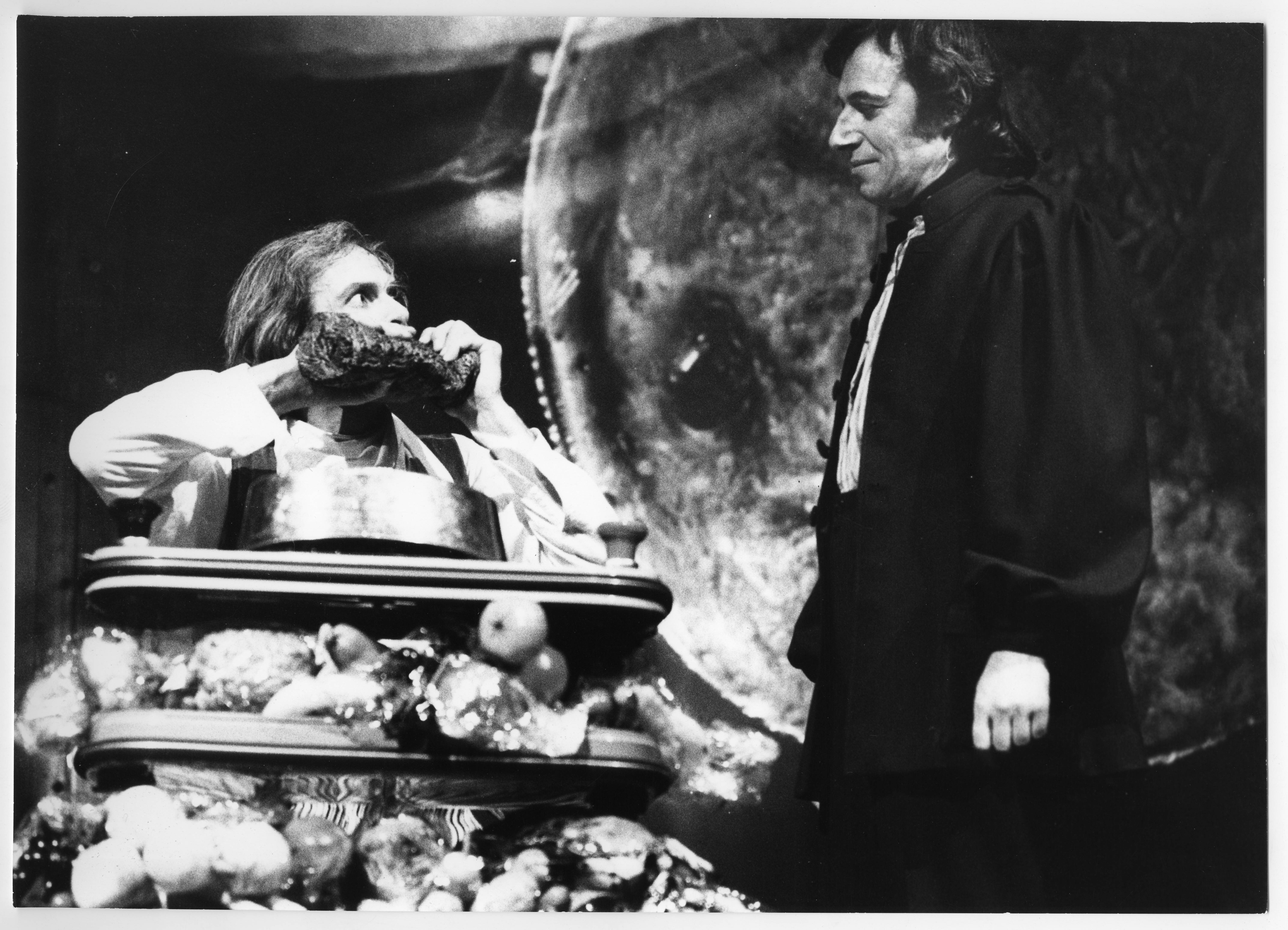 André Pomarat et Bernard Rousselet dans Le Roi sauvage de Serge Béhar - Mise en scène André-Louis Périnetti - 1972-1973