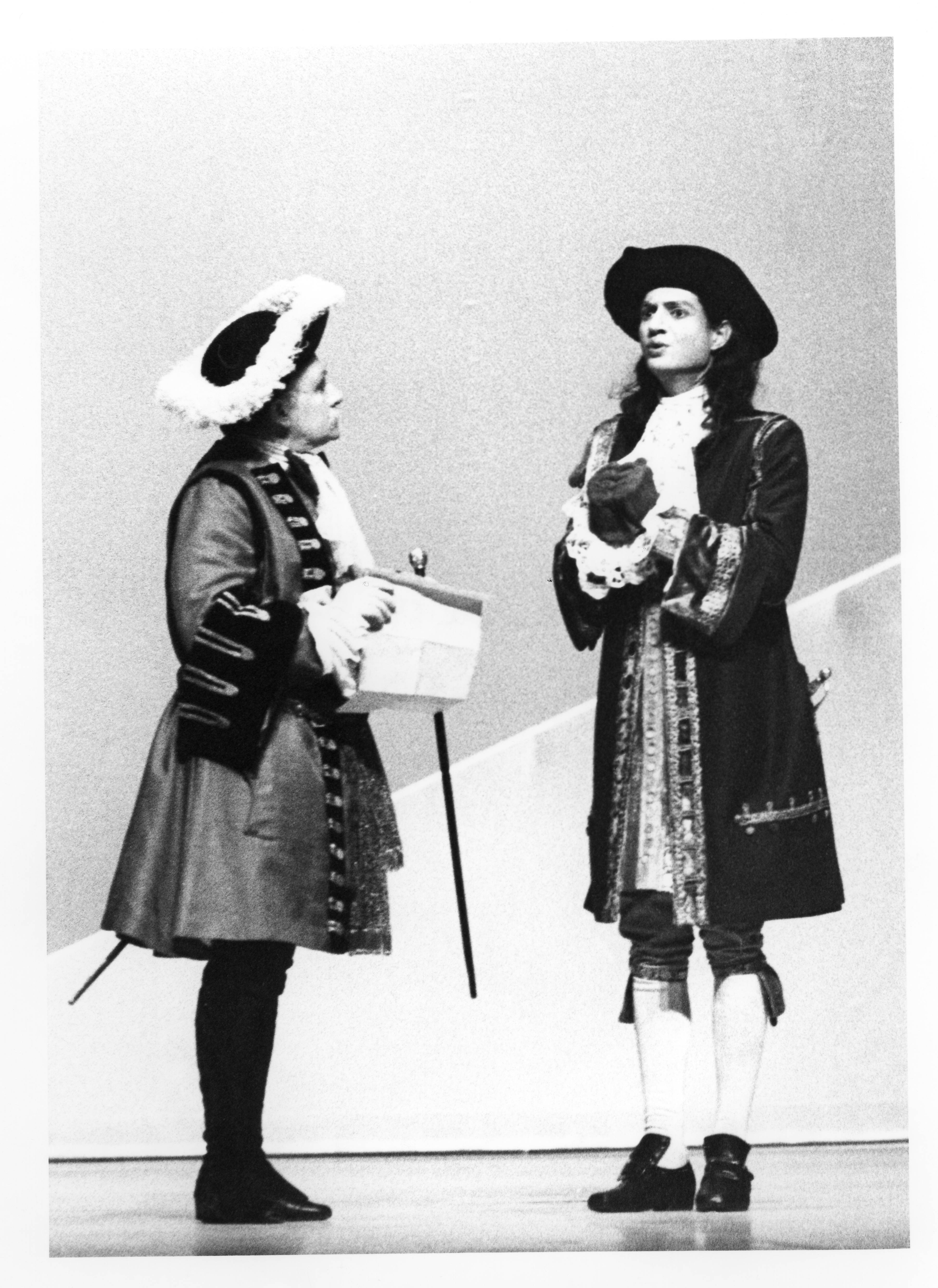 Claude Bouchery et Philippe Clévenot dans Le misanthrope de Molière - Mise en scène Jean-Pierre Vincent - 1976-1977